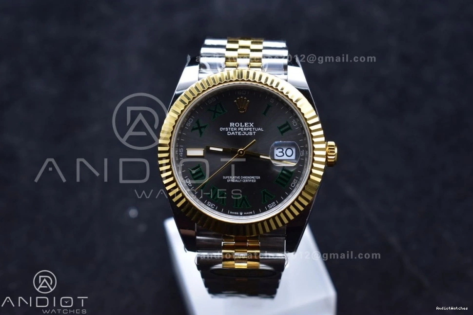 YG YG (Gain Steel Jubilee SS Bracelet TopPick SH3235 SS 41 Edition 1:1 126333 Dial Weight) 904L Gray on ARF DateJust Best Green Roman 620 0523